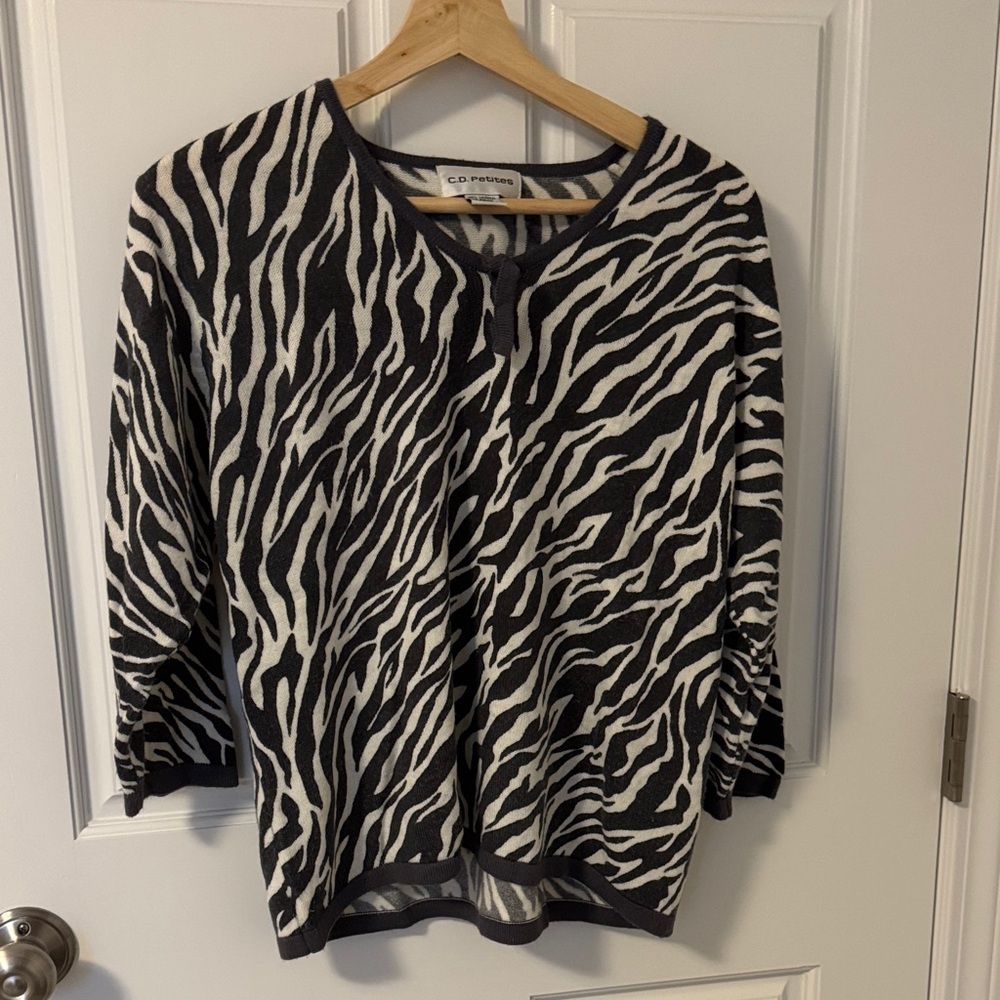 CD Petites Sweater 3/4 sleeve